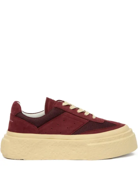 MM6 Maison Margiela suede sneakers Red S59WS0236P8305