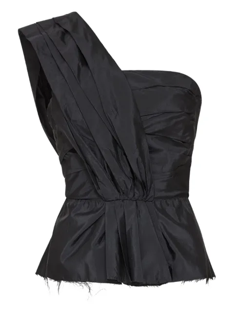 Maison Margiela asymmetric one-shoulder blouse Black S51NC0629M35350