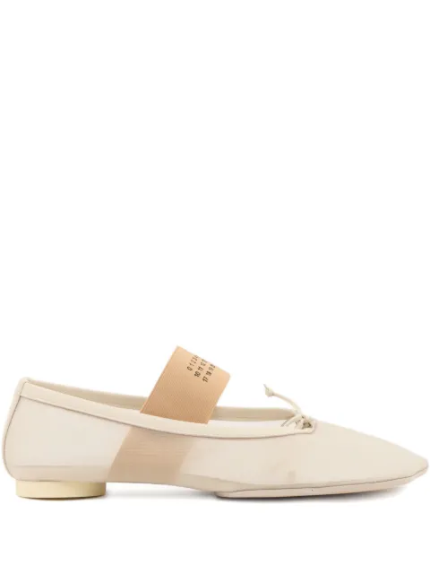 MM6 Maison Margiela anatomic numeric ballerinas Neutrals S59WZ0101P7138