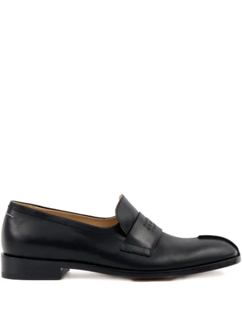 MM6 Maison Margiela Tabi leather loafers Black S59WR0096P5000