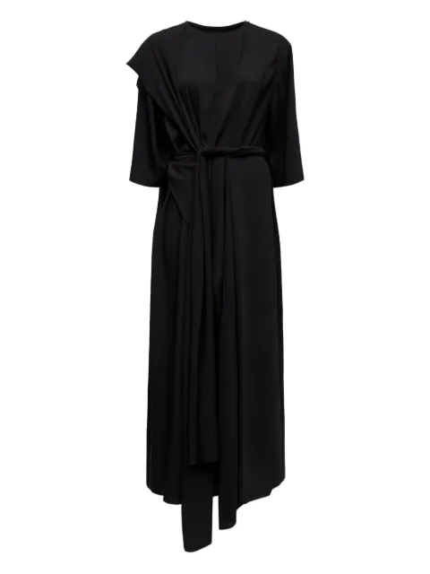 MM6 Maison Margiela asymmetric midi dress Black S52CT0791S43455