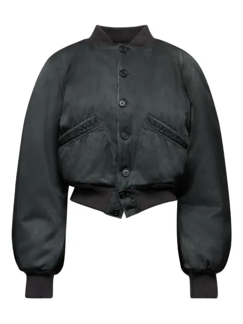 MM6 Maison Margiela cropped bomber jacket Black S52AM0324M35452