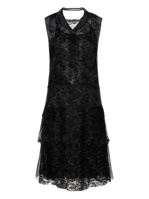 Maison Margiela lace-trimmed pocket mini dress Black S51DD0048MTN104