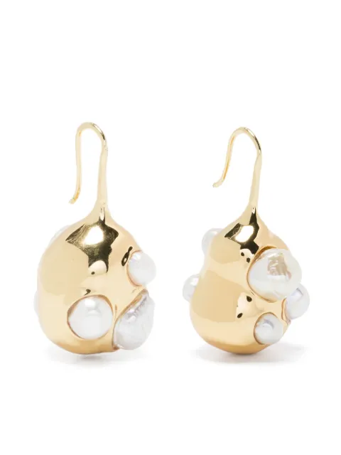 Ryenn's Eyes x Quentin Jones 14CT gold plated brass drop earrings Gold 8122123