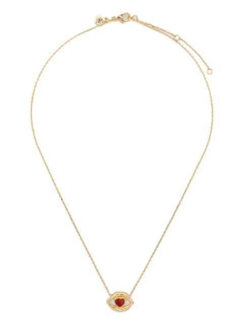 Ryenn's Eyes 14CT gold plated brass lips necklace Gold 811333