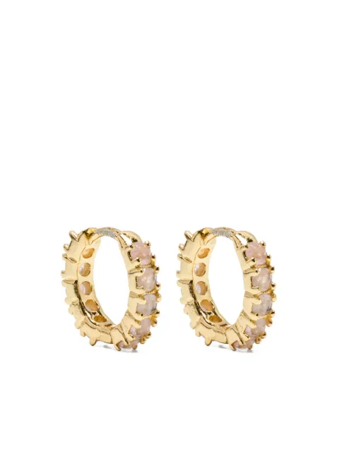 Ryenn's Eyes rose-quartz huggie earrings Gold 811282