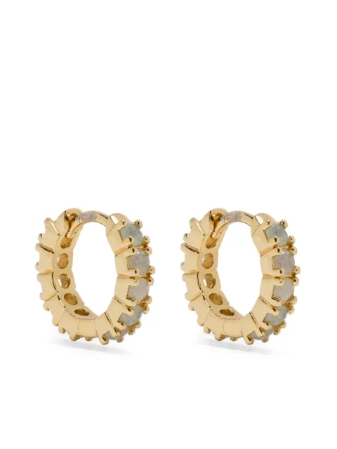 Ryenn's Eyes Aventurine huggie hoops Gold 811283