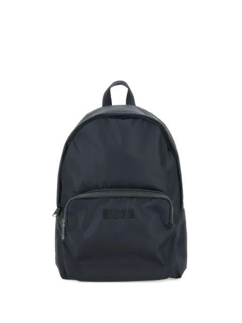 BOSS logo-print backpack Blue 50511918