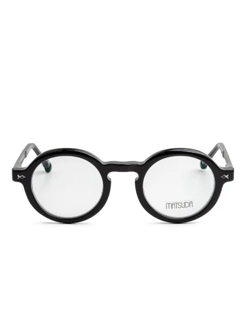 Matsuda round-frame glasses Black M2067