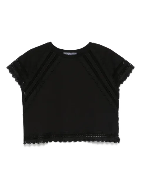 Ermanno Scervino lace-trim blouse Black D462L356DUX