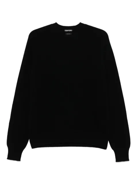TOM FORD crew-neck jumper Black KCL024YMW106