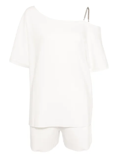tout a coup T-shirt and shorts set White M629AU5