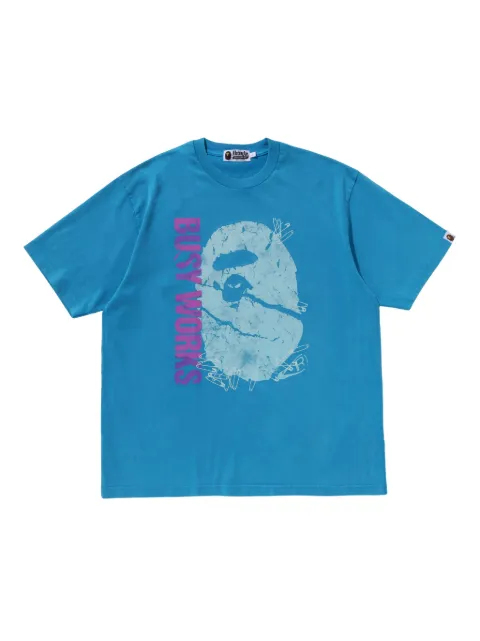 A BATHING APE® graphic-print T-shirt Blue 001CSL301350M
