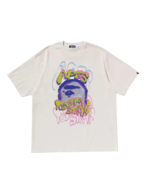 A BATHING APE® graphic-print T-shirt Neutrals 001CSL301349M