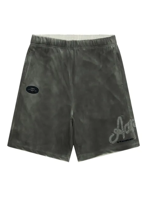 AAPE BY *A BATHING APE® tie-dye print shorts Grey ASPB686XXO