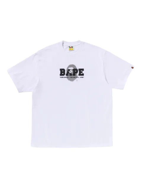 A BATHING APE® logo-print T-shirt White 001TEL301308M