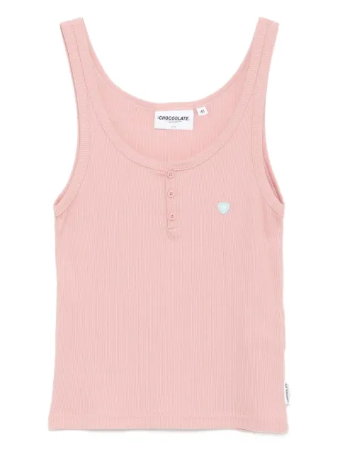 CHOCOOLATE cotton tank top Pink VTL1939XU