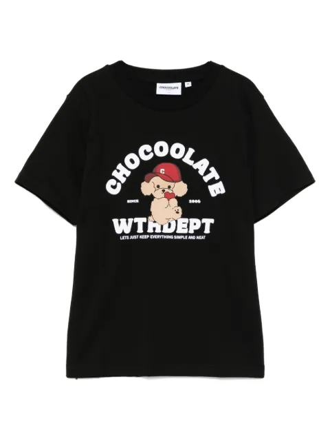 CHOCOOLATE printed T-shirt Black TEL1946XU