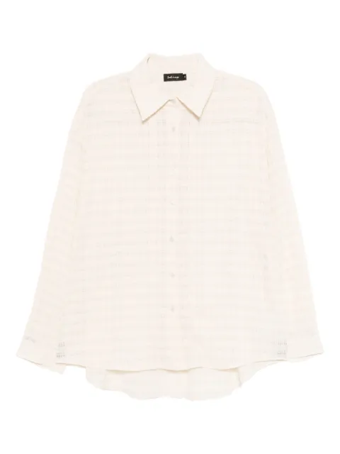 tout a coup checkered shirt Neutrals M142AU5
