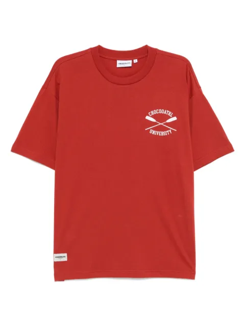 CHOCOOLATE logo-print T-shirt Orange B1XTEC9003XU