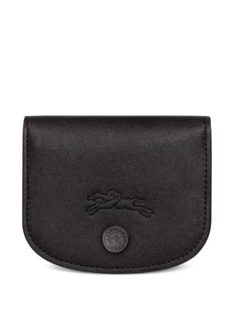 Longchamp Pliage leather cardholder Black 30047987001