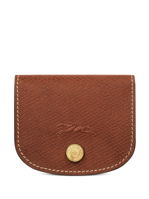 Longchamp Épure embossed leather cardholder Brown 30047HYZ035