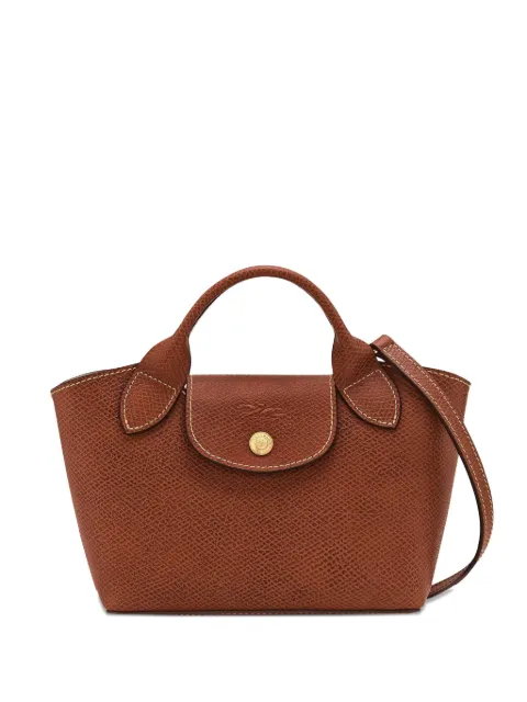Longchamp Épure XS textured leather mini bag Brown 10319HYZ035