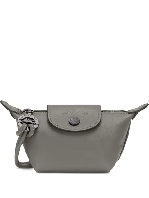 Longchamp Le Pliage Xtra leather coin purse Grey 30053987P55