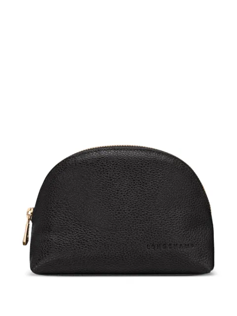 Longchamp Le Foulonné debossed-logo make up bag Black 30056021001