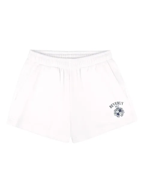 Sporty & Rich Beverly Hills Crest shorts White SH052626256WH01