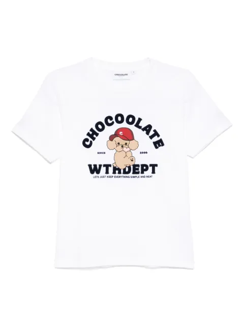 CHOCOOLATE printed T-shirt White TEL1946XU