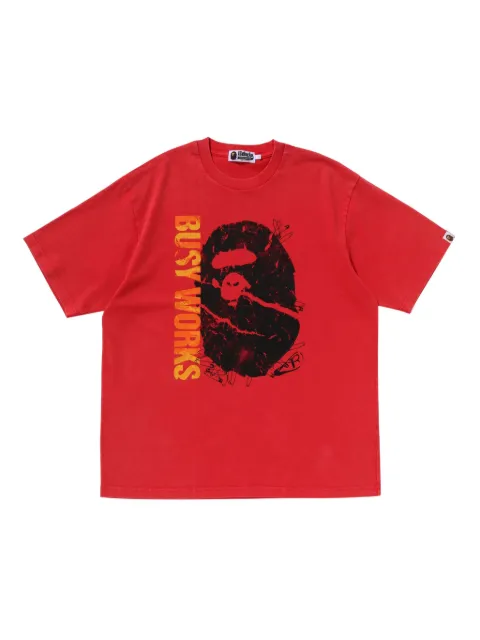 A BATHING APE® graphic-print T-shirt Red 001CSL301350M