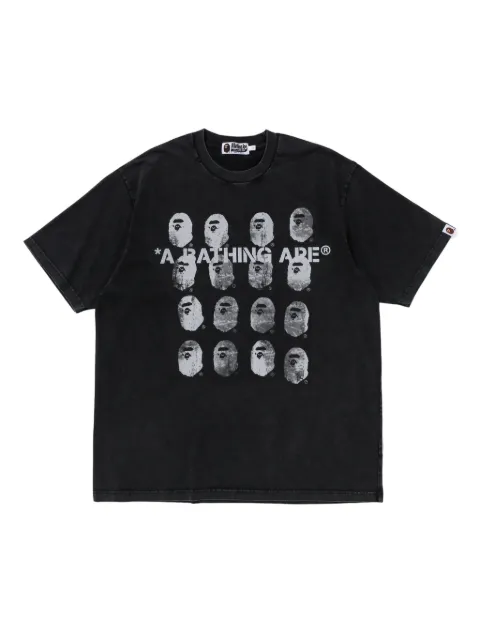 A BATHING APE® logo-print T-shirt Black 001CSL301348M
