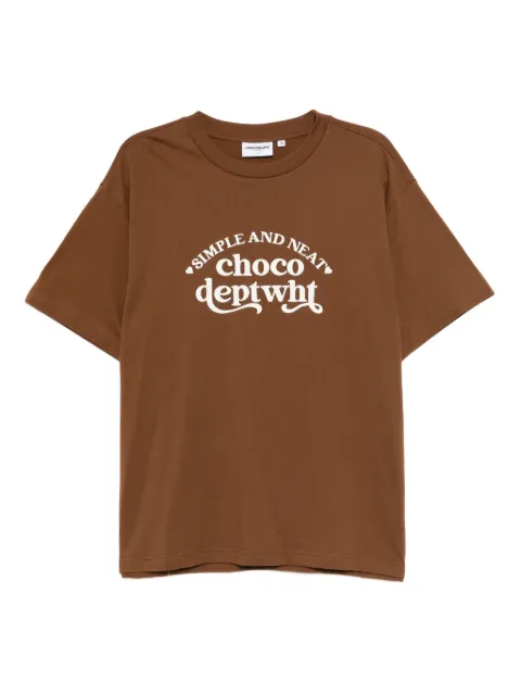 CHOCOOLATE logo-embroidered T-shirt Brown TEL1949XU