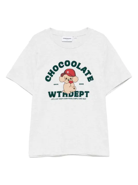 CHOCOOLATE printed T-shirt Grey TEL1946XU