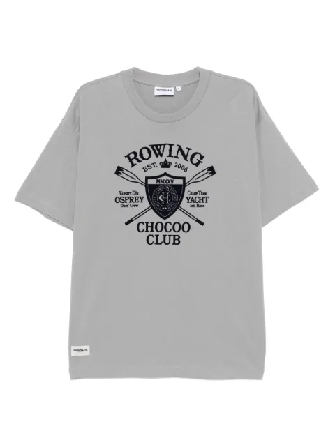 CHOCOOLATE embossed-printed T-shirt Grey B1XTEC9002XU