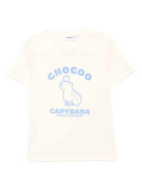 CHOCOOLATE cotton T-shirt Neutrals TEL1964XU