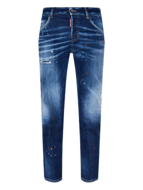 DSQUARED2 whiskering-effect skinny jeans Blue S75LB1061S30664