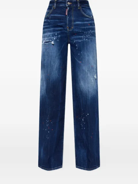 DSQUARED2 whiskering-effect jeans Blue S75LB1060S30664