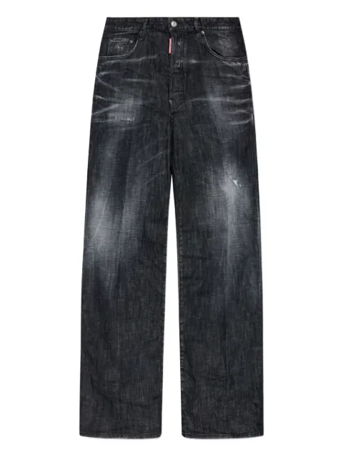 DSQUARED2 logo-patch jeans Black S74LB1717S30357