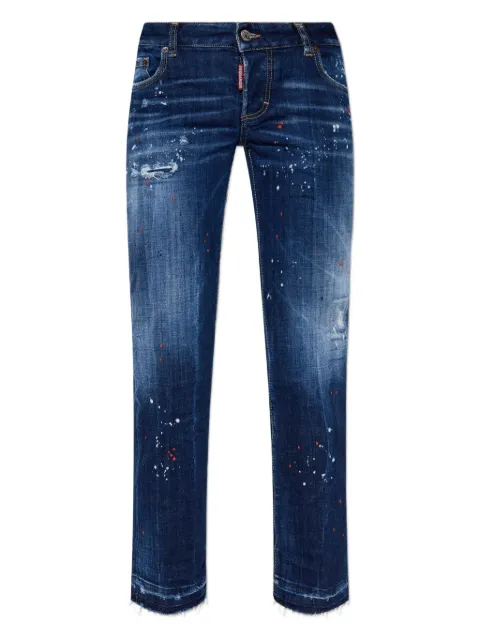 DSQUARED2 medium red spots wash Jenna jeans Blue S75LB1064S30664