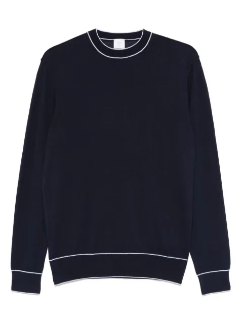 Eleventy contrasting-trim T-shirt Blue L76MAGL35MAG0L018