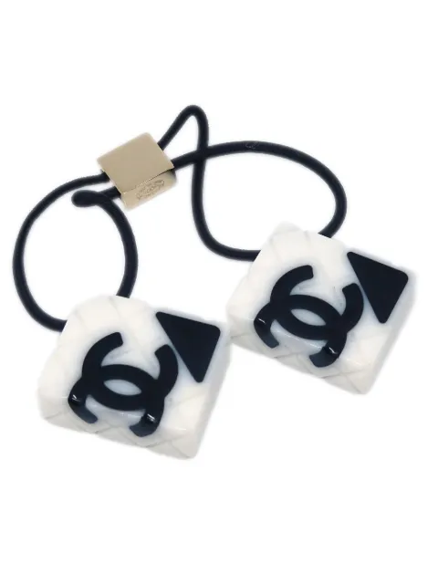 CHANEL Pre-Owned 2005 CC hair tie Black HA194131