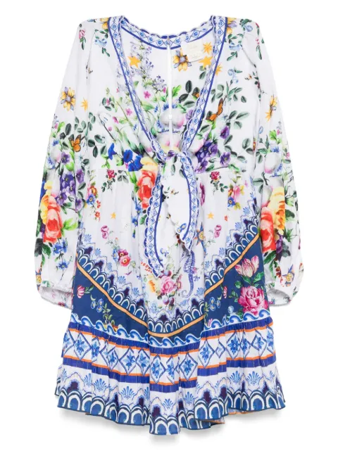Camilla Tiles Darls blouson dress White 00034867