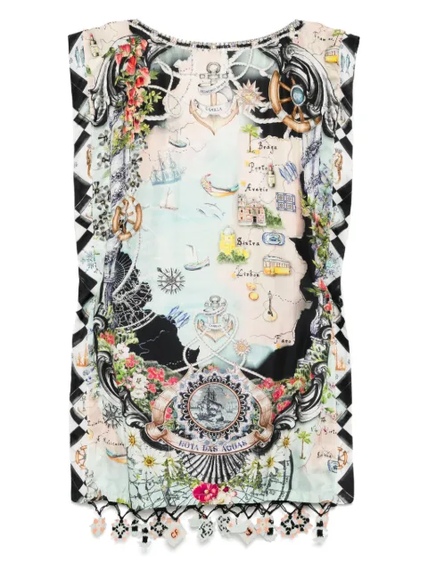 Camilla Folk Afloat mini dress Black 00035734