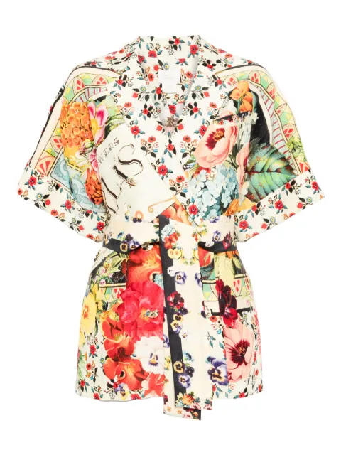 Camilla aromatic amor double-breasted jacket Yellow 00035216