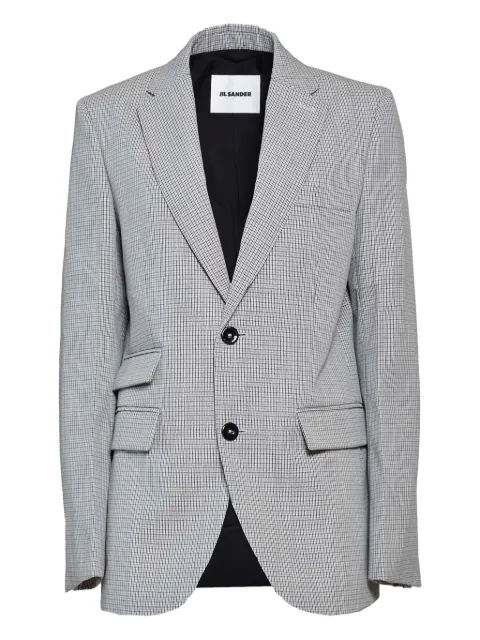 Jil Sander checked blazer Grey J02BN0194J40177
