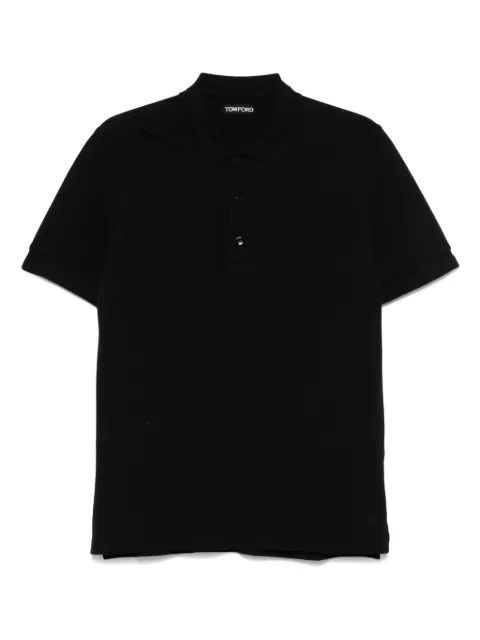 TOM FORD piqué polo shirt Black JPS011JMT013