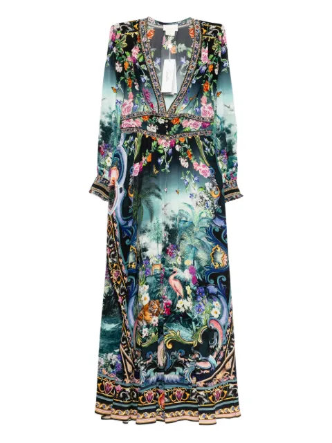 Camilla Basked In Baroque dress Blue 00035121