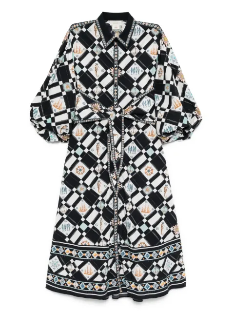 Camilla Folk Afloat shirt dress White 00037804